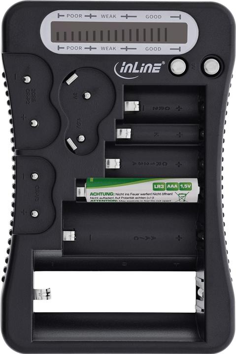 Produktbild InLine Batterietester mit LCD-Anzeige