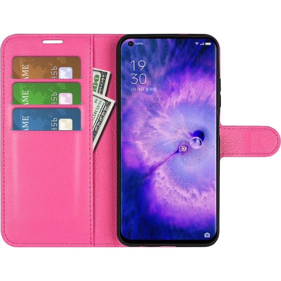 Thumbnail - Cover-Discount OPPO Find X5 - Leder Etui Hülle pink (Oppo Find X5), Smartphone Hülle, Pink