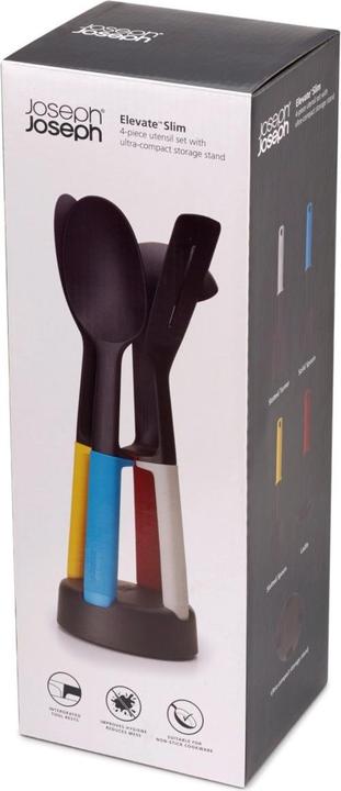 Actual product image Joseph Joseph Elevate Slim 4 Piece Cooking Cutlery Set with Storage St..