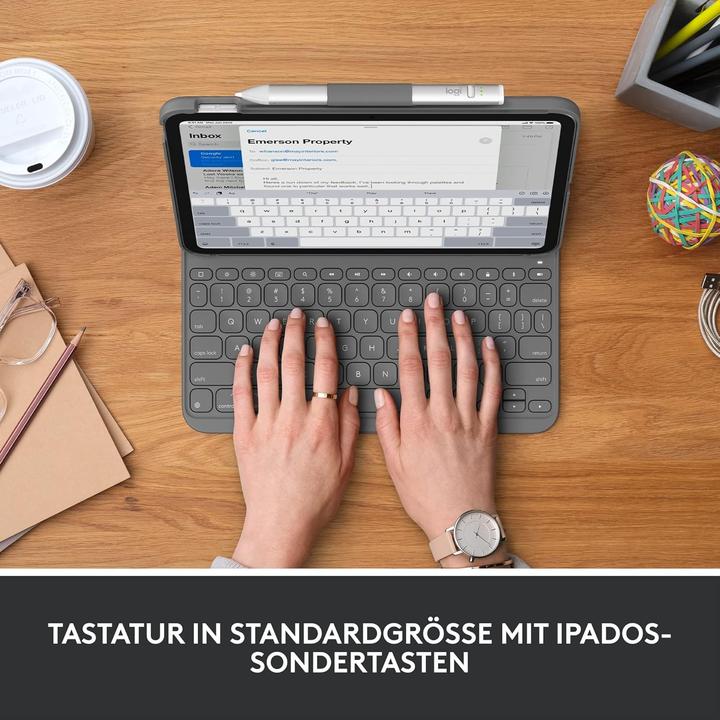 Produktbild Logitech Slim Folio (Deutschland, Apple iPad 2022 (10. Gen))