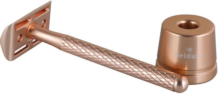 Actual product image Beldura Gold Rasierhobel mit Ständer