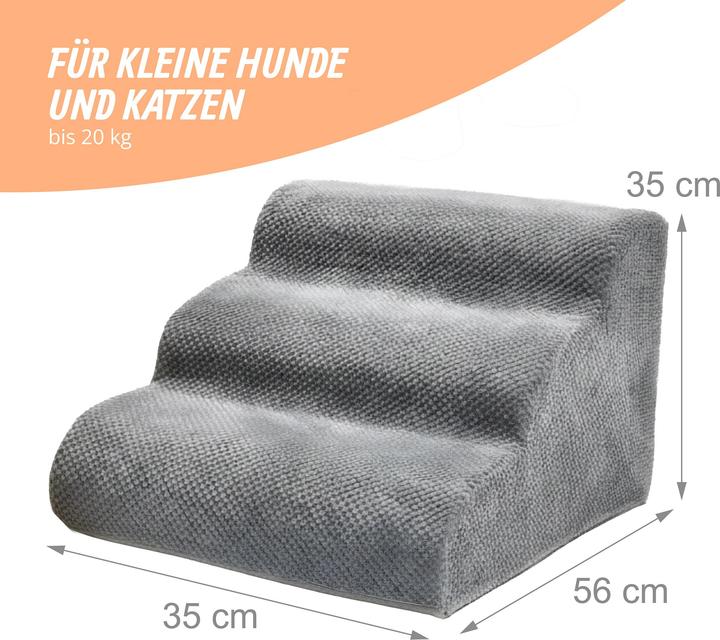 Actual product image Relaxdays Hundetreppe mit 3 Stufen (Cat, Dog, Washable)