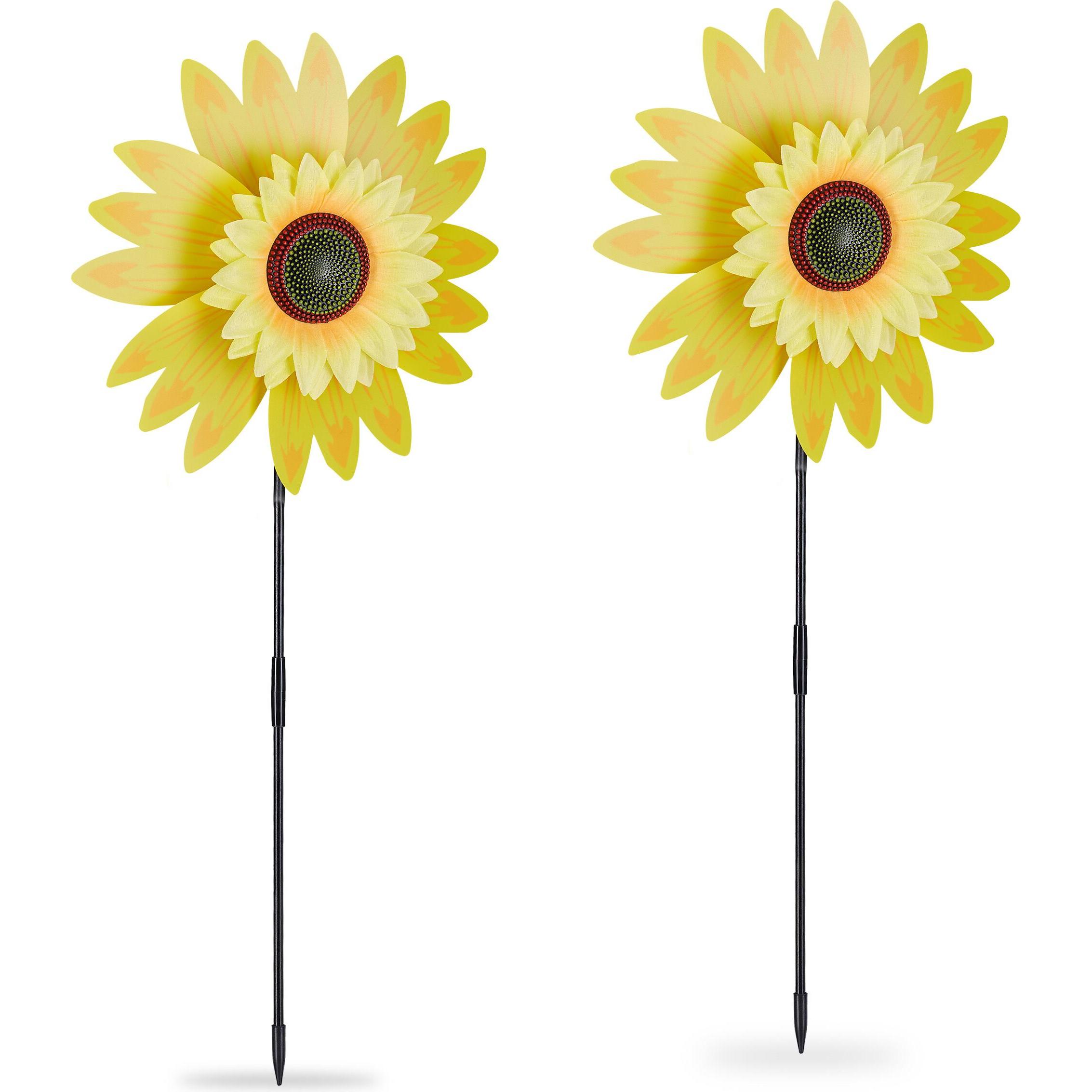 Relaxdays, Aussendekoration, 2x Windrad