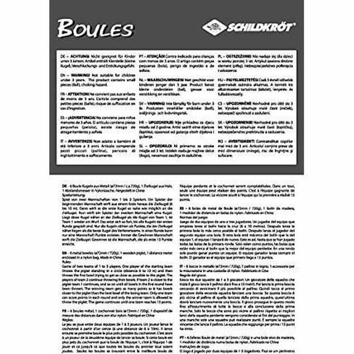 Produktbild Schildkröt Pentanque Set (6 x, 72.50 mm)
