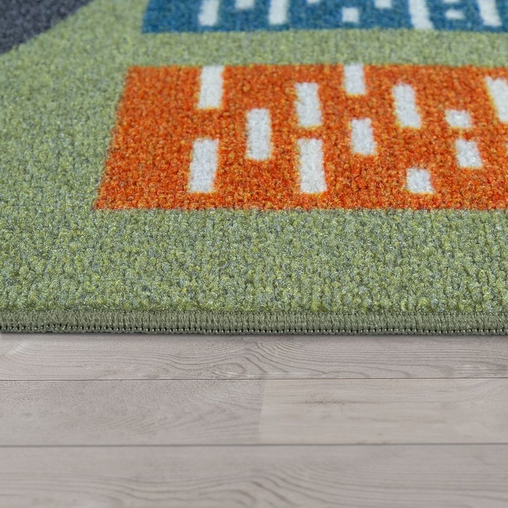 Immagine prodotto Paco Home Tappeto gioco per la stanza dei bambini design urbano colorato (240 x 340 cm)