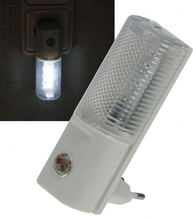 Actual product image König Design LED night light with day/night sensor 230V, with white LEDs, only 1W