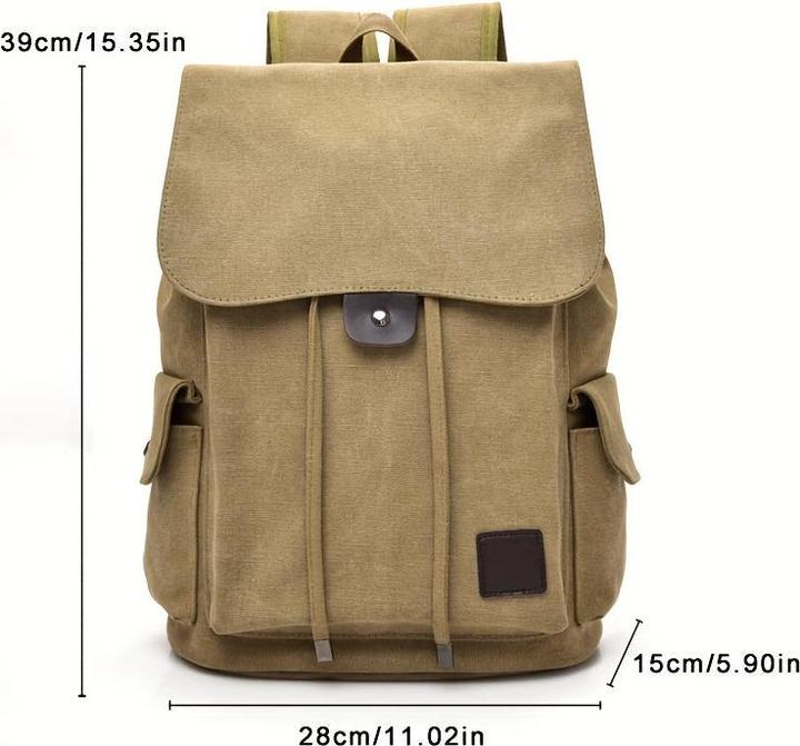 Image du produit Only-Bags.Store Sac à dos tendance à la mode, sac en toile décontracté, sac à dos de voyage de style universitaire