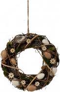 IKO Couronne de saule avec décoration de Pâques d=30cm