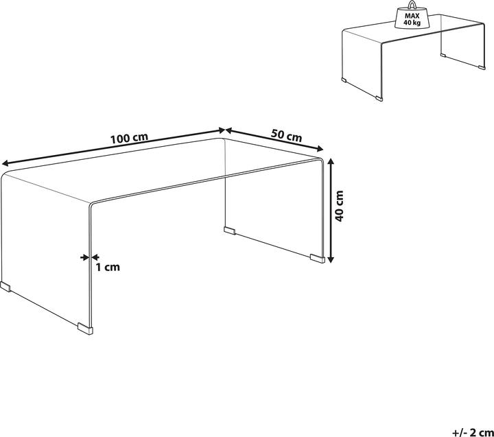 Produktbild Beliani Kendall (50 x 100 x 40 cm)