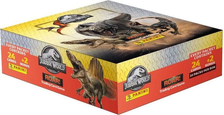 Produktbild Panini Jurassic World Roar Trading Cards Fat Packs Display (10) (Englisch, Booster Display)