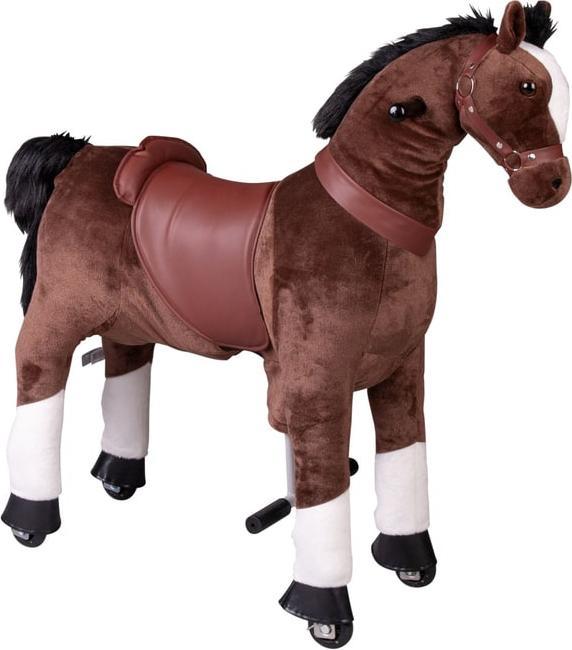 Besttoy - Plüschpferd zum Reiten mit Rollen - ca. 95 cm