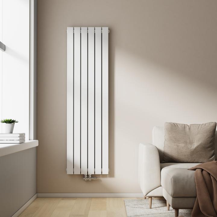 Produktbild Emke Heizkörper, Flachheizkörper mit Zentralanschluss, Weiss 160x46cm 1490W Doppellagig (1490 W)