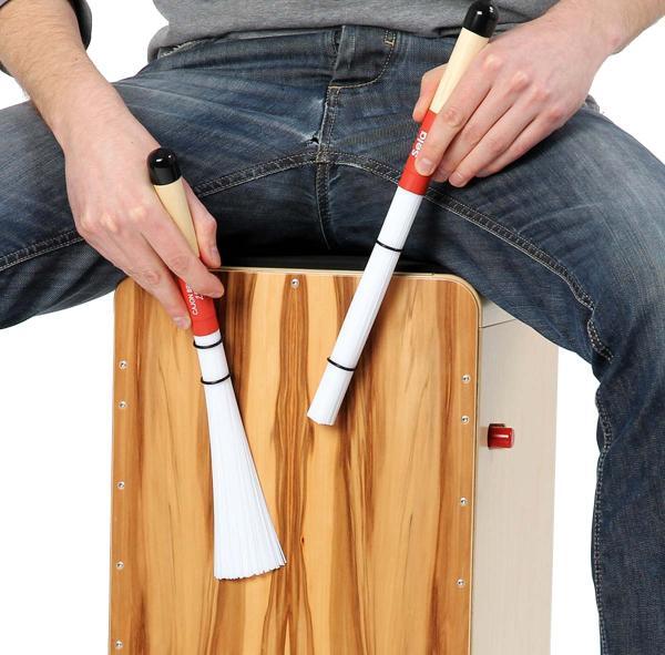 Produktbild Sela SE036 Cajon Besen mit Sitz-Pad (Cajon)