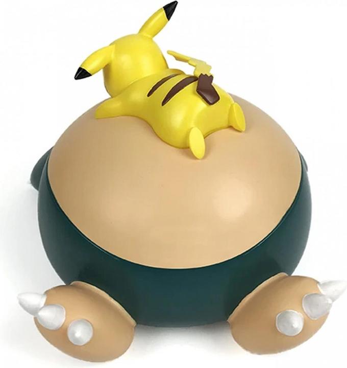 Actual product image Teknofun LED lamp Snorlax + Pikachu 18 cm (touch,lying).