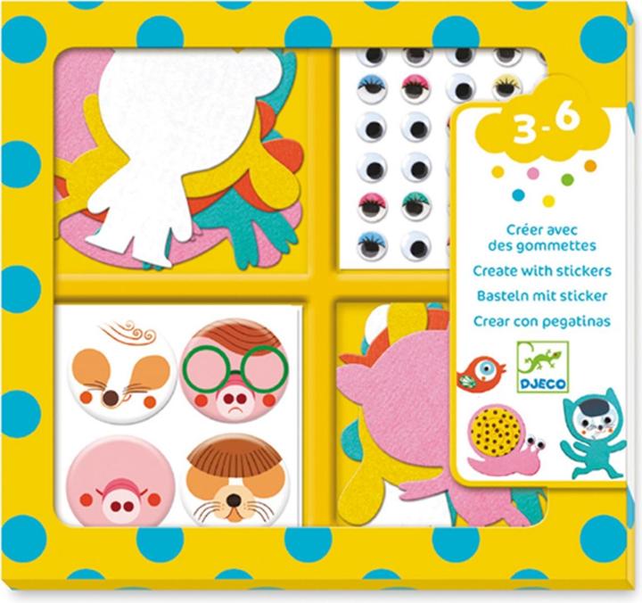 Produktbild Djeco Stickerbilder Tiere