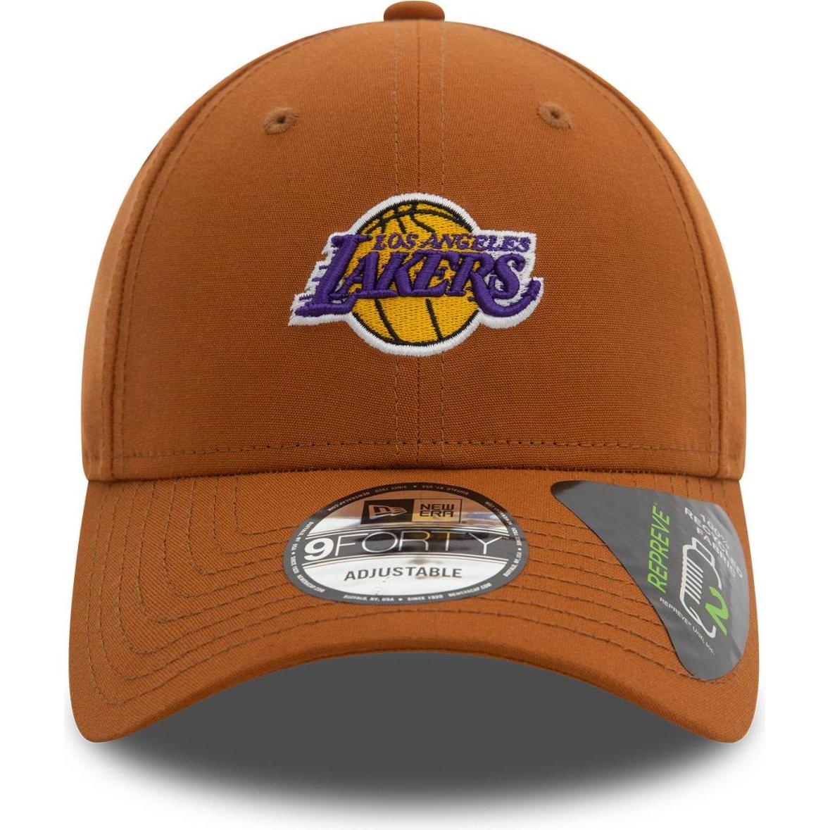 Thumbnail - New Era, Herren, Cap, baseball kappe los angeles lakers repreve mini logo 9forty, Braun, (One Size)