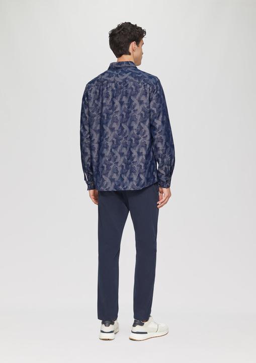 Actual product image S.Oliver Hemd Regular Fit: Leichtes Jacquard-Hemd mit Button-Down-Kragen (XL)