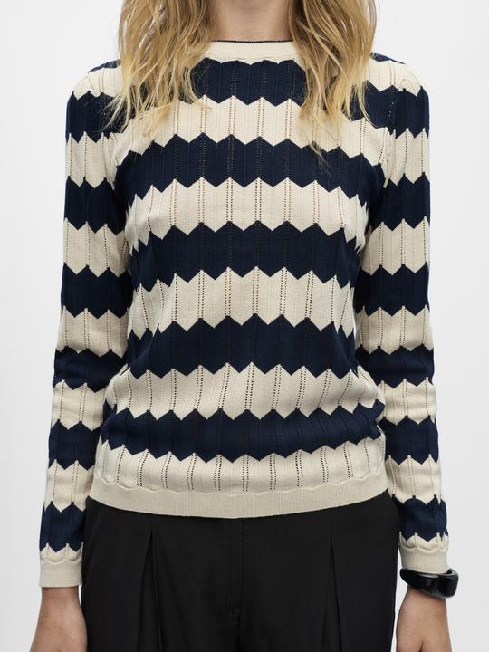 Produktbild Object Gestreifter Strickpullover (S)