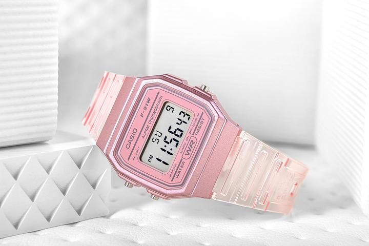 Produktbild Casio F-91WS-4DF Damenuhr + BOX (Digitaluhr)