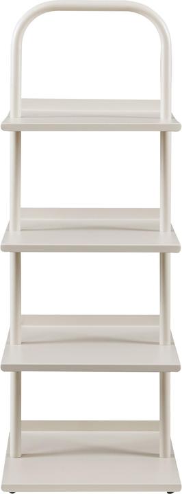 Produktbild En.Casa Schuhregal Poytya Stahl 96x34x32 cm Champagne