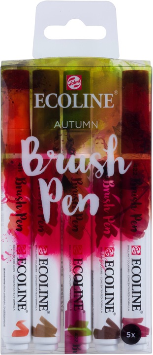 Talens Ecoline Brush Pen Set (Mehrfarbig, 5 x)