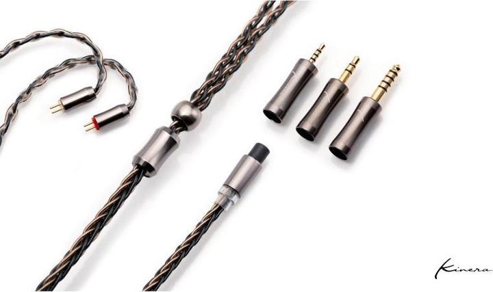 Kinera Leyding - 2-pole version of the headphone cable (122cm, 4.4mm jack, 3.5mm jack, 2.5mm jack)