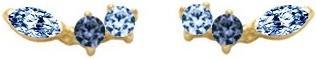 Image du produit Passion Boucles D'Oreilles Or 9 Kt - Zirconia - S. Saphir