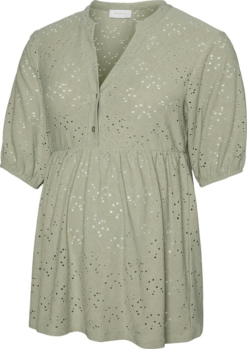 Produktbild Mamalicious Normal geschnitten Mandarin Kragen Top Bluse (S)