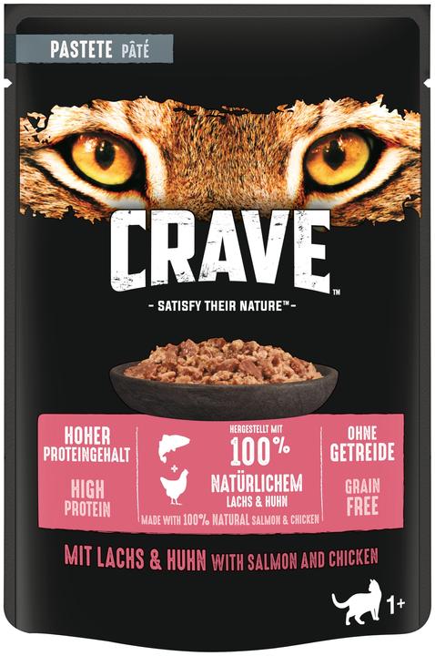 Produktbild Crave Pate Lachs & Huhn (24 Stk., 2040 g)