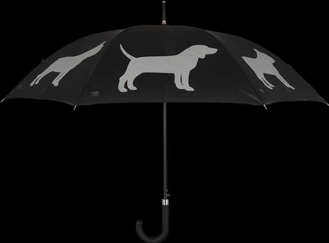 Produktbild Esschert Design Schirm Reflektor Hunde Grau/Schwarz
