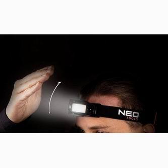 Produktbild Neo Tools Rechargeable USB Flashlight 180 lm COB LED + motion sensor (180 lm)