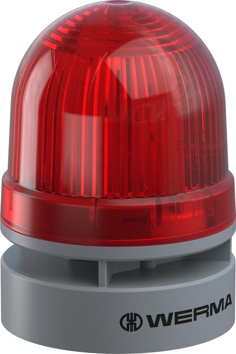 Actual product image Werma Signal technology Signal lamp Mini TwinFLASH Combi 12VAC/DC RD Red 12 V/DC 95 dB