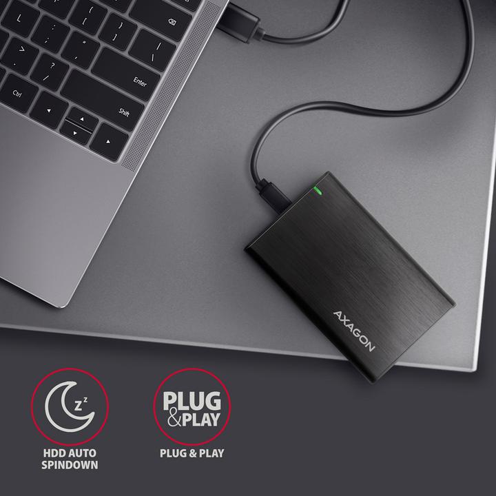 Productafbeelding Axagon EE25-A6C USB-C 3.2 - SATA 6G 2,5" externe harde schijf-behuizing (2.5")