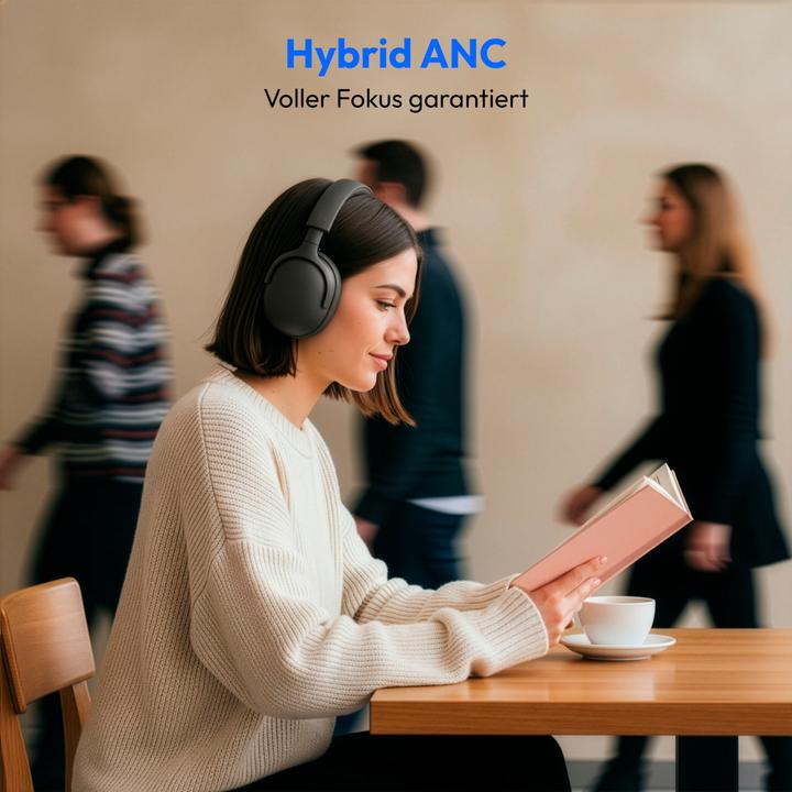 Actual product image Medion LIFE HX-1 Pro Over Ear-Kopfhörer grau (Wireless)