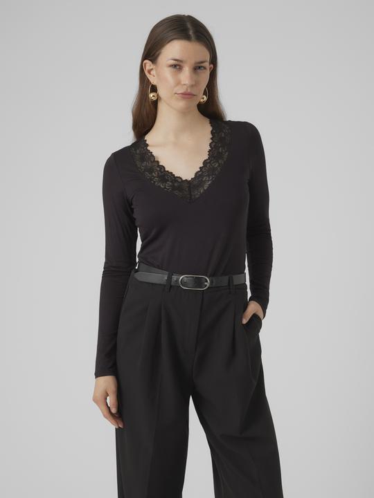 Immagine prodotto Vero Moda Vmrosa Ls V-Neck Lace Top Ga Jrs Noos (M)