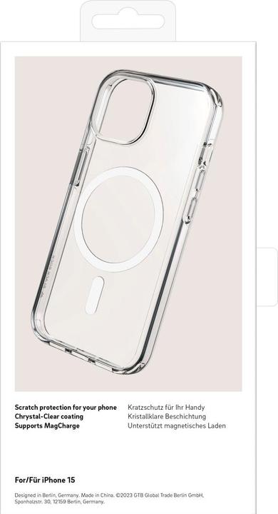 Actual product image Black Rock Cover Mag CC iPhone 15 tr (Apple iPhone 15)