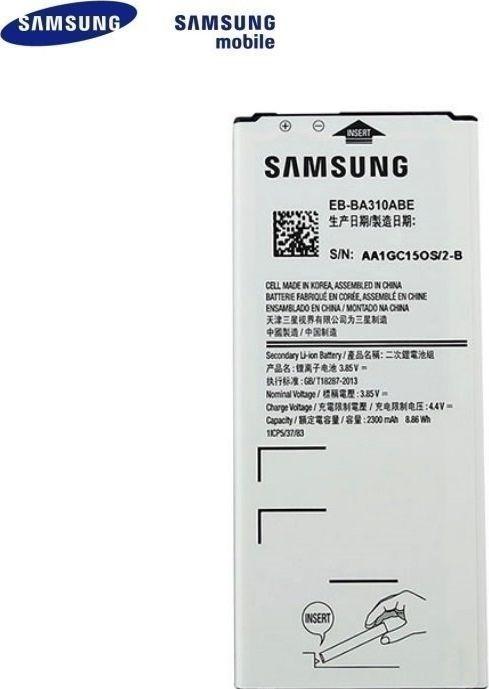 Immagine prodotto Samsung EB-BA310ABE - Batteria - Li-Ion - 2300 mAh - per Galaxy A3 (2016) (Accumulatore di carica elettrica)