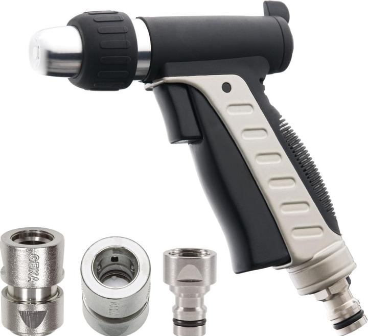 Magni Buse de pulvérisation à pistolet Geka Starterset "ZMFZ", laiton, noir/argent, 48 x 28 x 28 cm (Voleur d'eau)