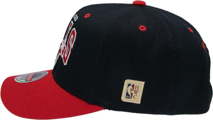 Produktbild Mitchell & Ness M&N Stretch Snapback Classic Red Cap - Chicago Bulls Schwarz (One Size)