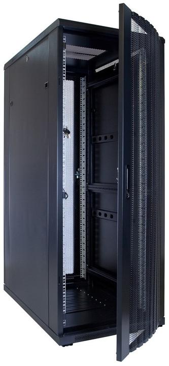 Produktbild Dsit 32 HE 19” Serverschrank, mit perforierter Fronttür (BxTxH) 600 x 1200 x 1600mm (32 HE, 19 Zoll Rack)