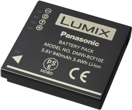 Actual product image Panasonic DMW-BCF10E, rechargeable battery (Camera battery)