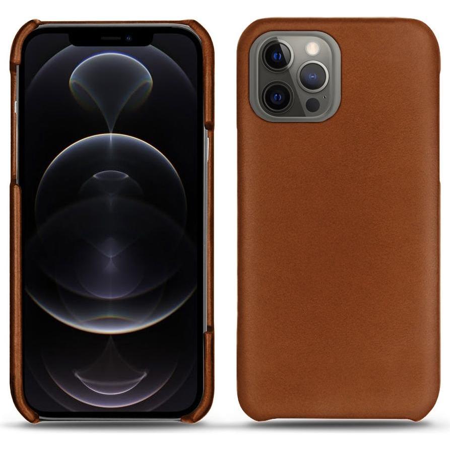 Noreve Lederschutzhülle (Apple iPhone 12 Pro Max), Smartphone Hülle, Braun