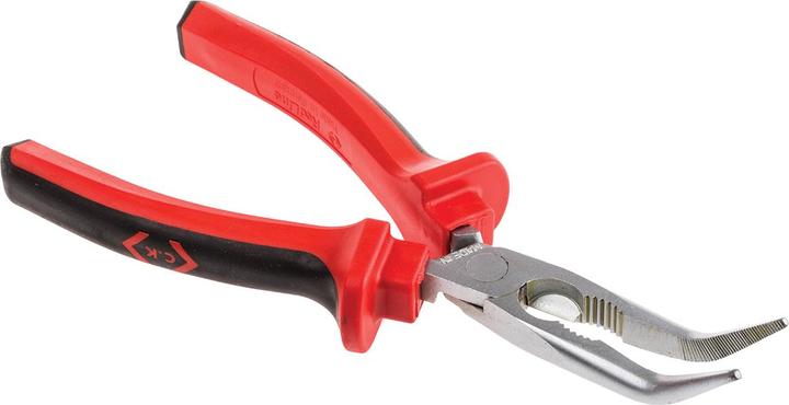 Actual product image C.K Magma Workshop needle nose pliers 45° bent (200 mm)