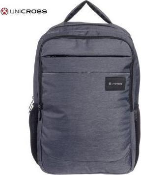 Actual product image Uni Cross UNICROSS WALKER GREY LAPTOP BACKPACK WITH PADDED COMPARTMENT, 42x29x23cm
