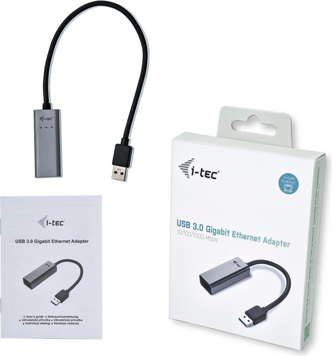 Produktbild i-tec USB 3.0 Metal GLAN Adapter (USB 3.0, RJ45 (1x))