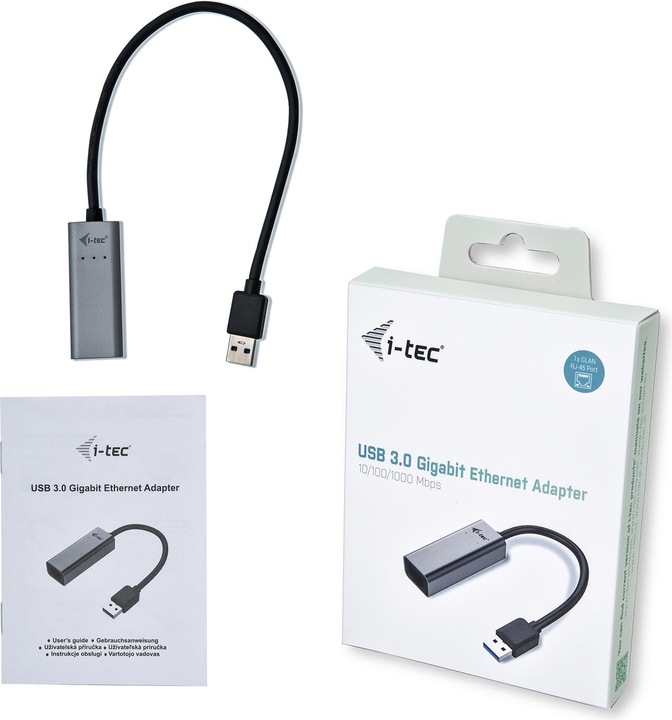 Produktbild i-tec USB 3.0 Metal GLAN Adapter (USB 3.0, RJ45 (1x))