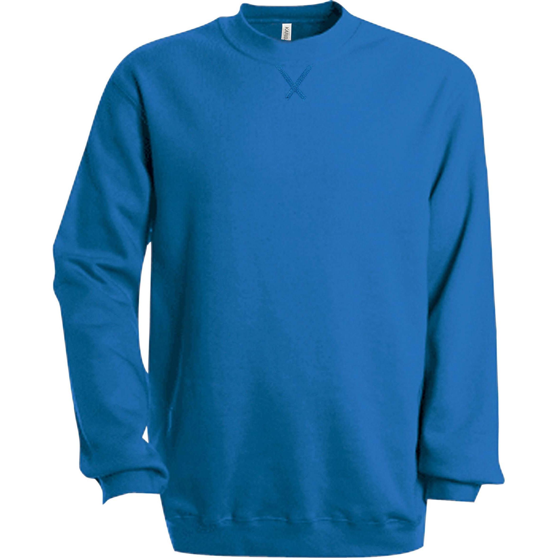 Kariban, Herren, Pullover, Col Rond, Blau, (M)