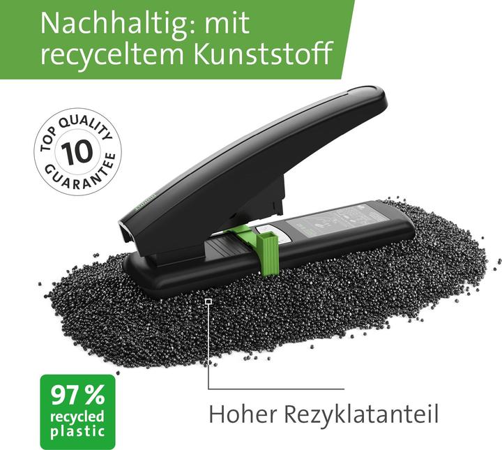 Actual product image Novus Blockheftgerät B40 re+new schwarz bis 100 Blatt (100 Sheets)