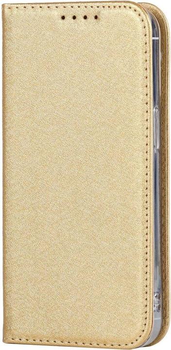 Actual product image Cover-Discount iPhone 14 Pro - Silk Texture Flip Case gold (Apple iPhone 14 Pro)