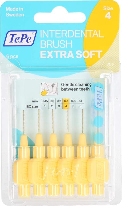 Immagine prodotto TePe Interdental Brush 0.7mm x-soft gelb (6 x, 0.70 mm)